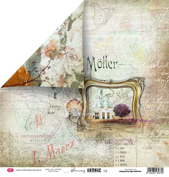 Zestaw papierów 30x30 Blooming Grunge CPS-BG30 Craft&amp;You Design