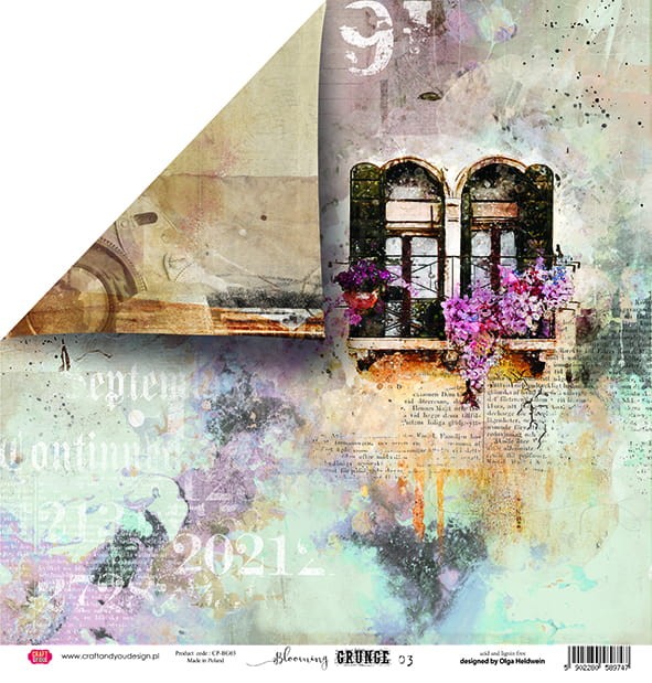 Zestaw papierów 30x30 Blooming Grunge CPS-BG30 Craft&amp;You Design