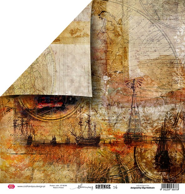 Zestaw papierów 30x30 Blooming Grunge CPS-BG30 Craft&amp;You Design