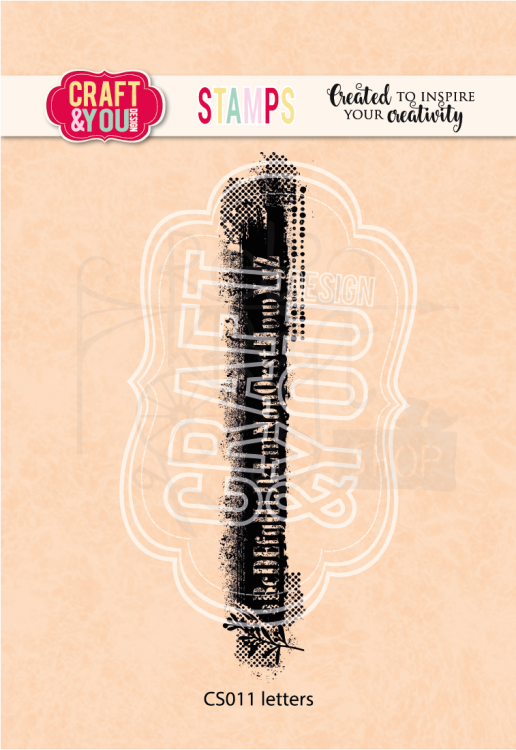 Stempel akrylowy Letters Litery CS011 Craft&amp;You Design
