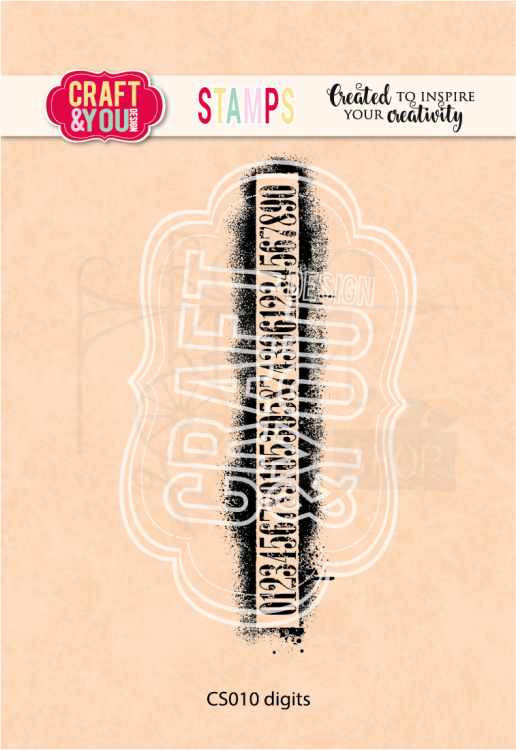Stempel akrylowy Digits Cyfry CS010 Craft&amp;You Design