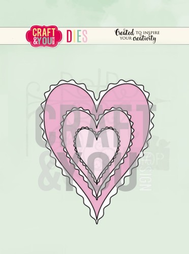 Wykrojnik Hearts Serca CW082 Craft&amp;You Design