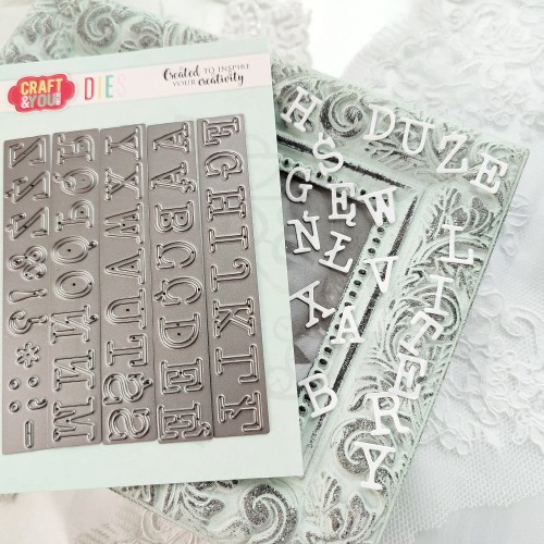 Wykrojnik Alfabet Duże litery CW167 Craft&amp;You Design