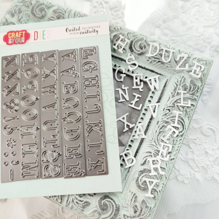 Wykrojnik Alfabet Duże litery CW167 Craft&amp;You Design