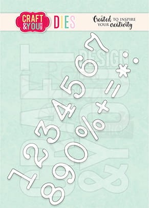 Wykrojnik Numbers Liczby CW166 Craft&amp;You Design
