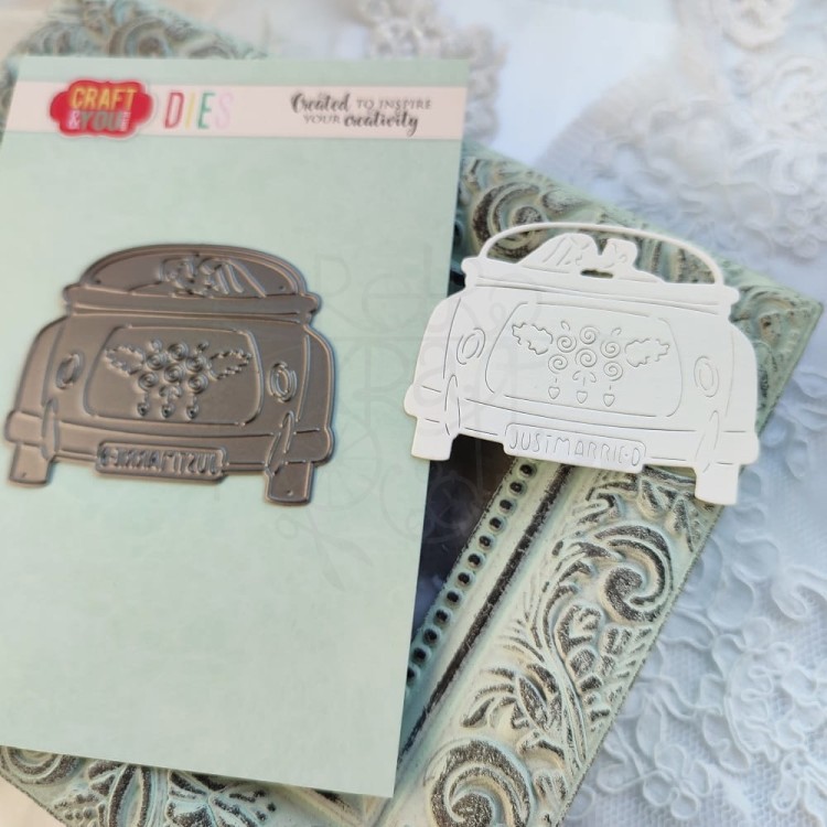 Wykrojnik Samochód Nowożeńców CW161 Craft&amp;You Design