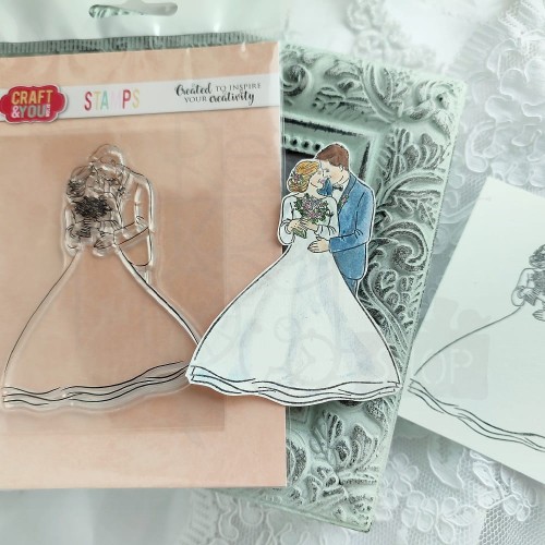Stempel Happy Young Couple Szczęśliwa Para Młoda CS019 Craft&amp;You Design