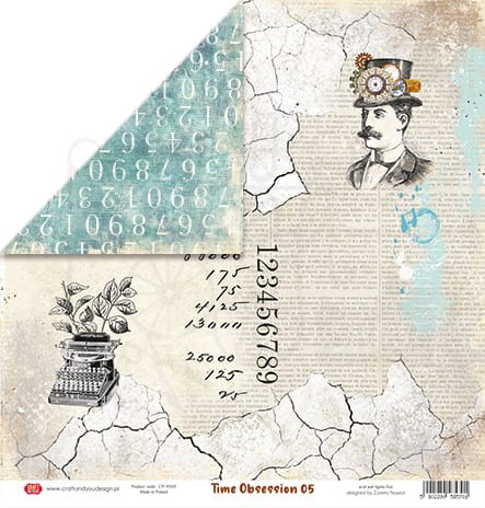 Papier 30x30 Time Obsession 05 CP-TO05 Craft&amp;You Design