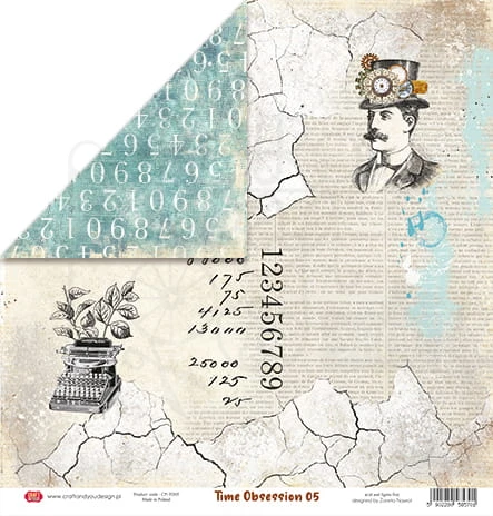 Papier 30x30 Time Obsession 05 CP-TO05 Craft&amp;You Design