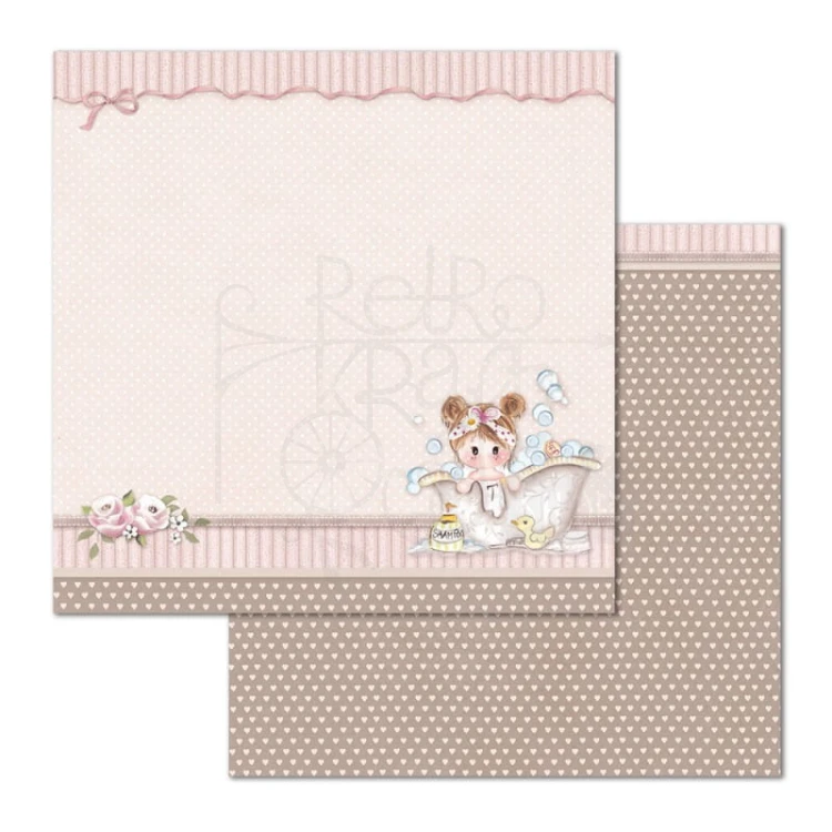 Zestaw papierów 30x30 Little Girl SBBL67 Stamperia 4