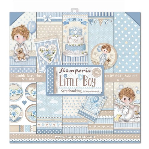Zestaw papierów 30x30 Little Boy SBBL68 Stamperia 1