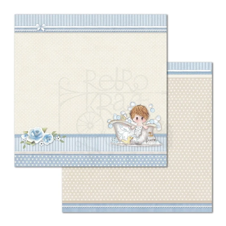 Zestaw papierów 30x30 Little Boy SBBL68 Stamperia 3