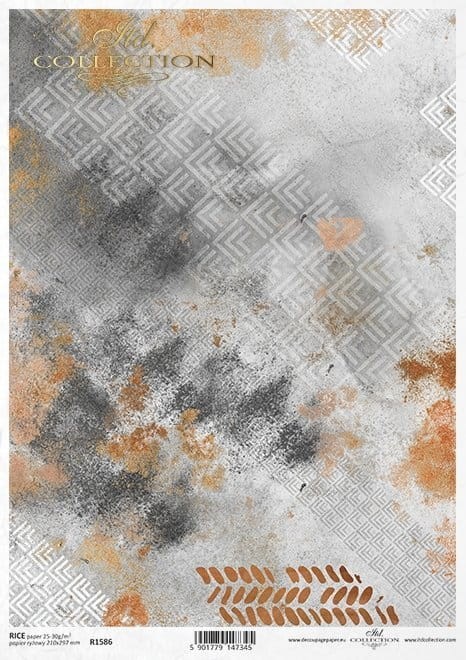 Papier ryżowy A4 Beton i rdza - Tło tapeta beton rdza R1586 ITD Collection