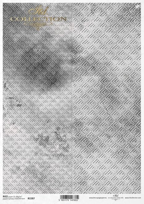 Papier ryżowy A4 Beton i rdza - Tło tapeta beton stal R1587 ITD Collection