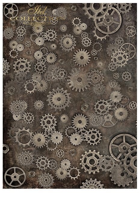 Zestaw papierów A4 Steampunk SCRAP-043 ITD Collection