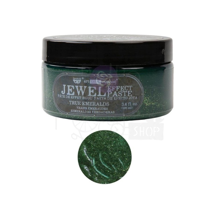 Pasta Art Extravagance Jewel Texture Paste True Emeralds 100ml Finnabair AE969035 Prima