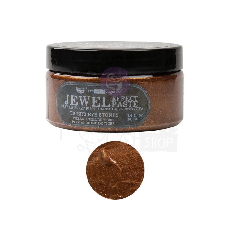 Pasta Art Extravagance Jewel Texture Paste Tiger's Eye Stones 100ml Finnabair AE969011 Prima