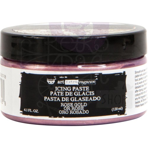 Pasta Art Extravagance Icing Paste Rose Gold 120ml Finnabair 966188 Prima