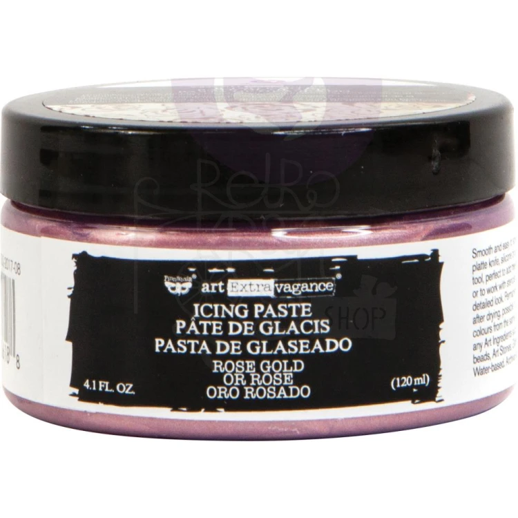 Pasta Art Extravagance Icing Paste Rose Gold 120ml Finnabair 966188 Prima