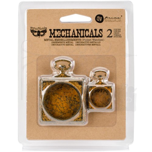 Ozdoby metalowe koperty zegarków Finnabair Mechanicals Metal Embellishments Pocket Watches 963347 Prima 1