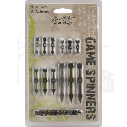 Ozdoby metalowe wskazowki Idea-Ology Metal Game Spinners TH92717 Tim Holtz 1