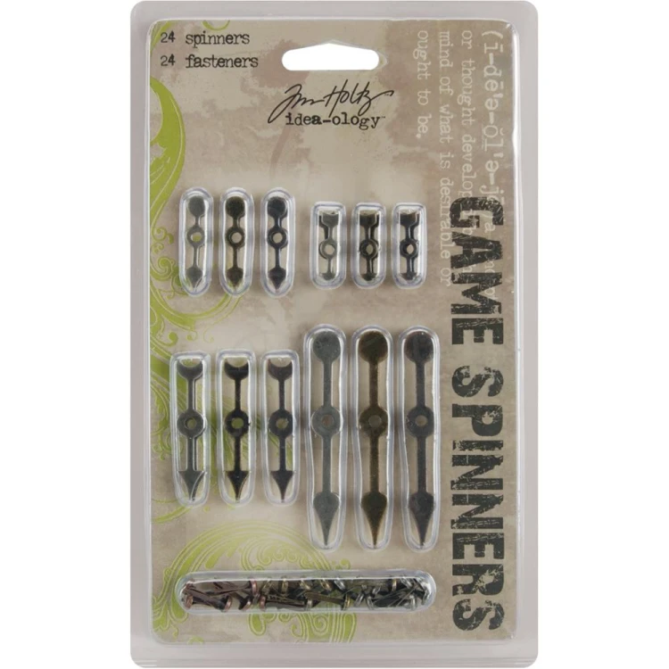 Ozdoby metalowe wskazowki Idea-Ology Metal Game Spinners TH92717 Tim Holtz 1