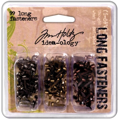 Ozdoby metalowe ćwieki Idea-Ology Metal Long Paper Fasteners TH92703 Tim Holtz 1