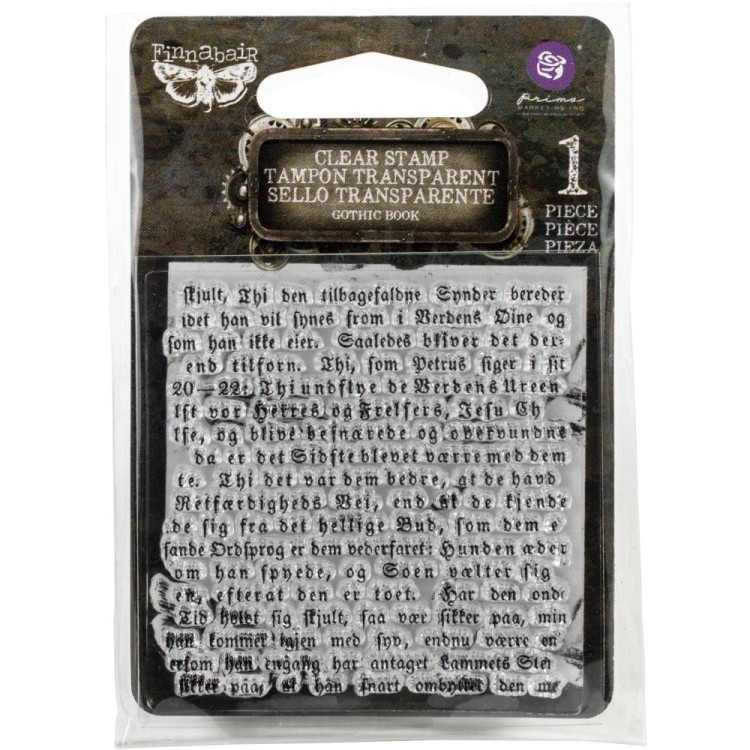 Stempel akrylowy 6x6cm Gothic Book Finnabair 966966 Prima 1