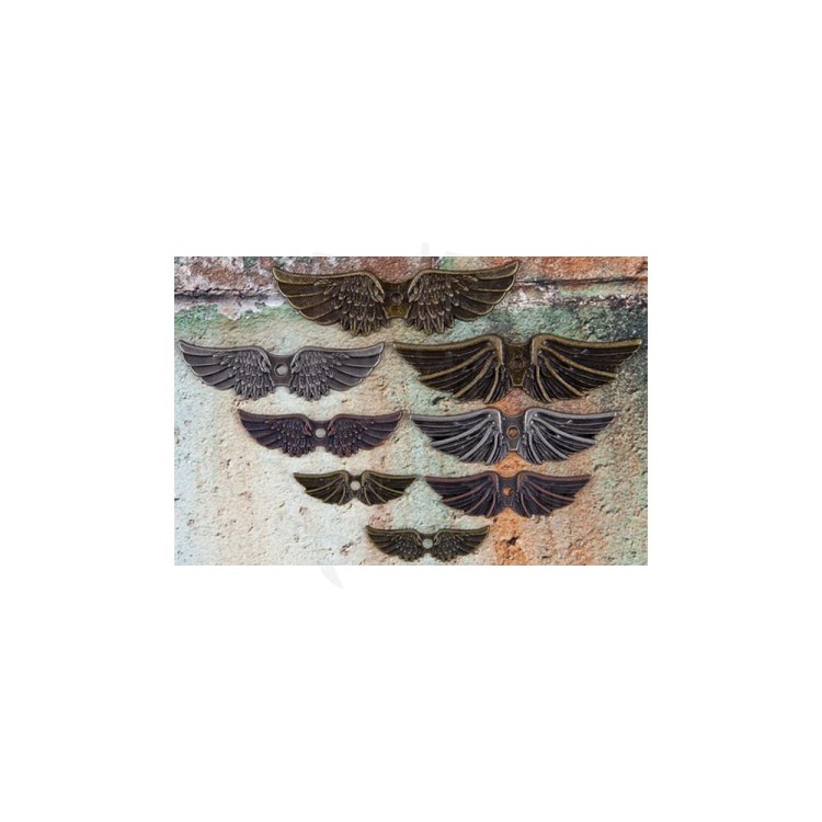 Ozdoby metalowe skrzydła Mechanicals Metal Embellishments Winged 962432 Prima 2