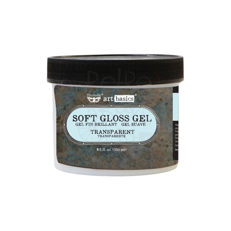 Żel soft przeźroczysty Finnabair Art Basics Soft Gloss Gel Transparent 250ml 961435 Prima 1