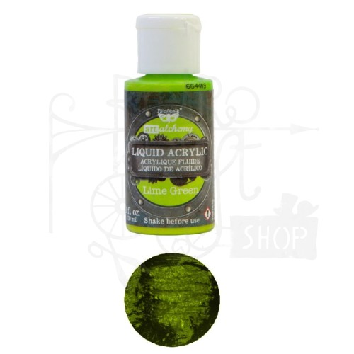 Farba Liquid Acrylic Lime Green Finnabair 30ml 968267 Prima