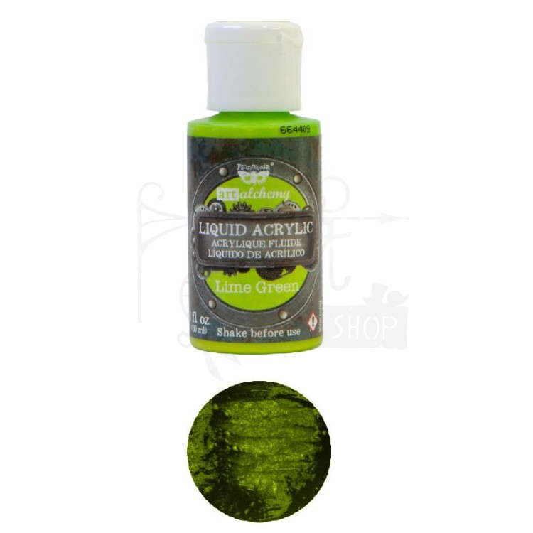 Farba Liquid Acrylic Lime Green Finnabair 30ml 968267 Prima
