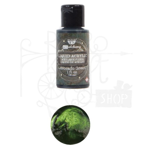 Farba Liquid Acrylic Avocado Green Finnabair 30ml 967314 Prima
