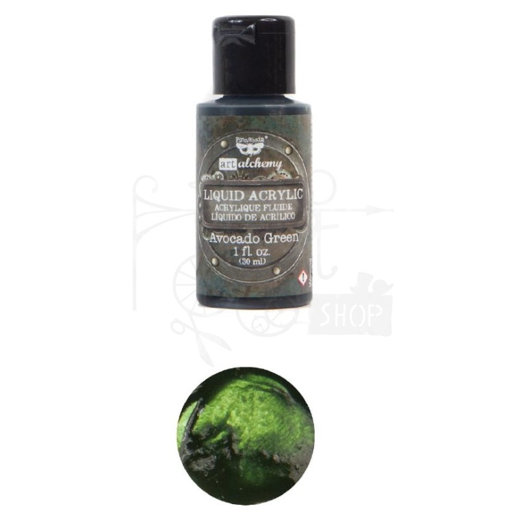 Farba Liquid Acrylic Avocado Green Finnabair 30ml 967314 Prima