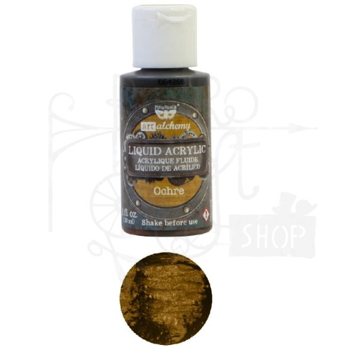 Farba Liquid Acrylic Ochre Finnabair 30ml 968281 Prima