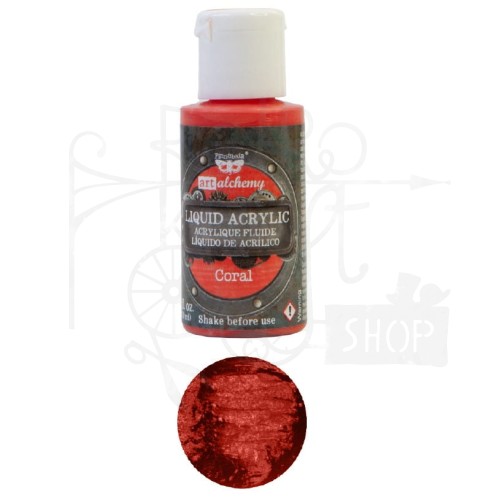 Farba Liquid Acrylic Coral Finnabair 30ml 968274 Prima