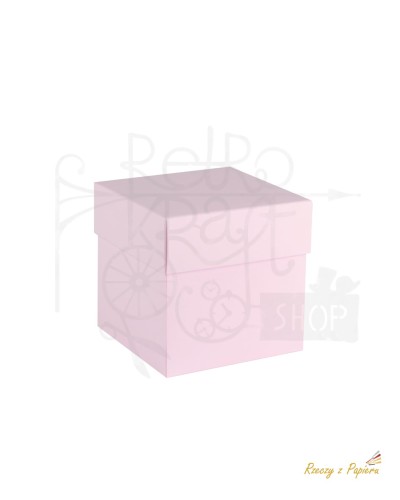 Pudełko exploding box - różowe - 10x10x10 Rzeczy z Papieru