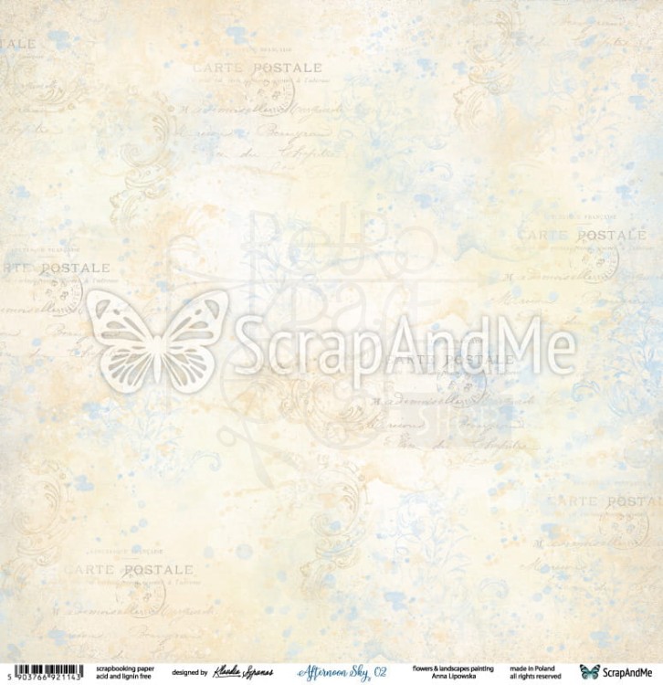 Papier 30x30 Afternoon Sky 01/02 AS-01/02 ScrapAndMe