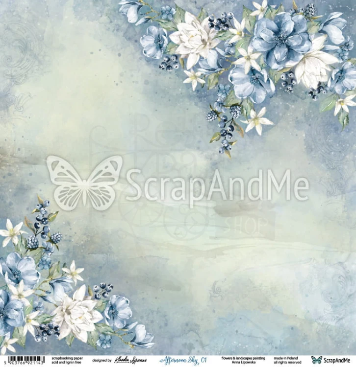 Papier 30x30 Afternoon Sky 01/02 AS-01/02 ScrapAndMe