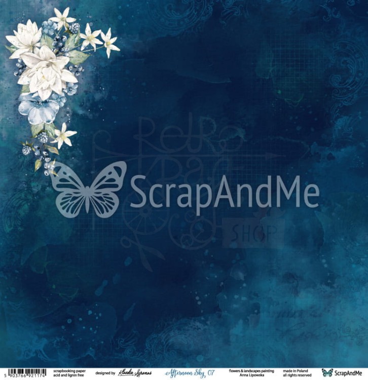 Papier 30x30 Afternoon Sky 07/08 AS-07/08 ScrapAndMe