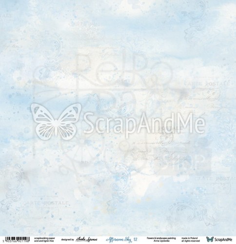 Papier 30x30 Afternoon Sky 11/12 AS-11/12 ScrapAndMe