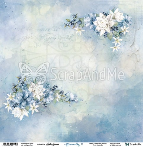Papier 30x30 Afternoon Sky 11/12 AS-11/12 ScrapAndMe