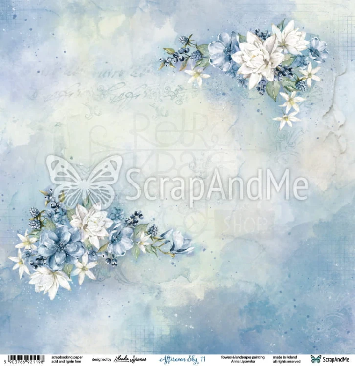 Papier 30x30 Afternoon Sky 11/12 AS-11/12 ScrapAndMe