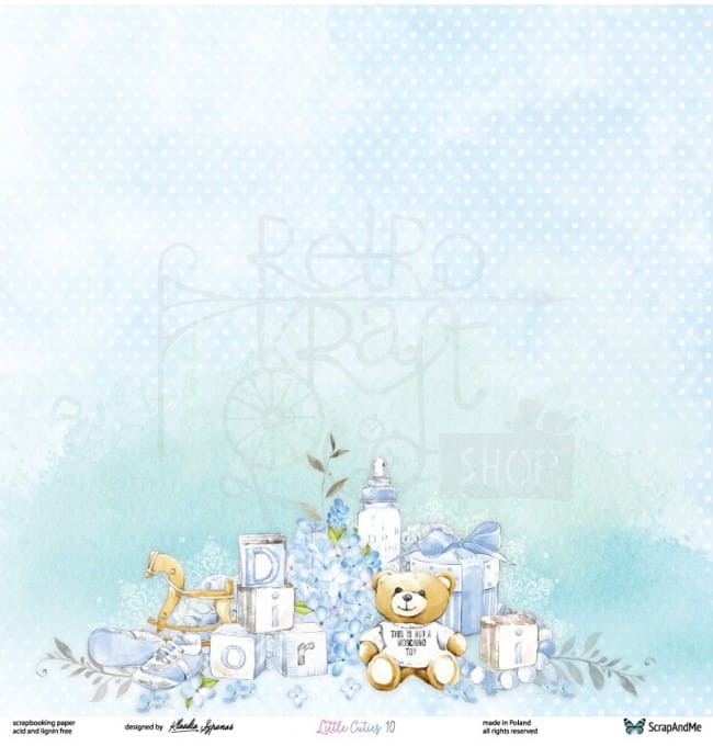 Zestaw papierów 30x30 Little Cuties LC-13 ScrapAndMe 12