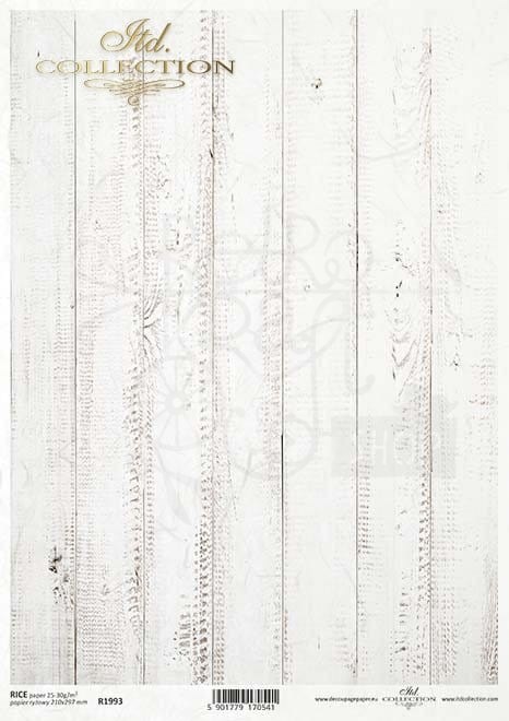 Papier ryżowy A4 deski wybielone pionowe R1993 ITD Collection