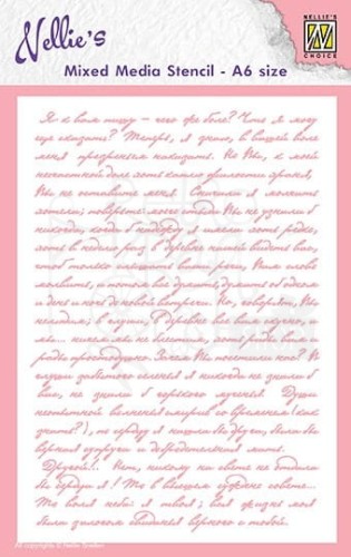 Maska szablon Pismo odręczne, list MMSA6-019 Nellie's Choice