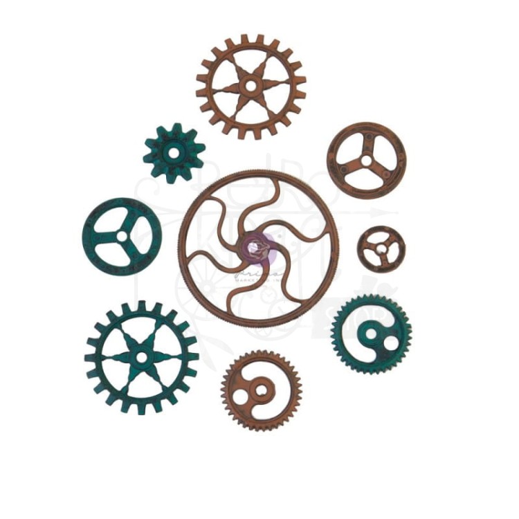 Ozdoba metalowa Mechanicals Grungy Gears 968519 Prima