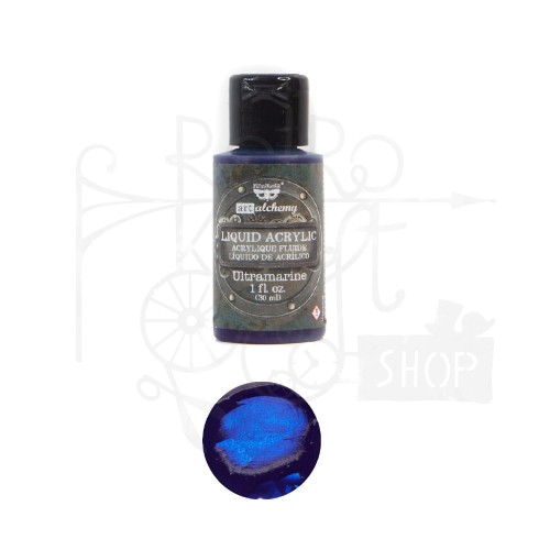 Farba Liquid Acrylic Ultramarine 30ml Finnabair 967291 Prima 1