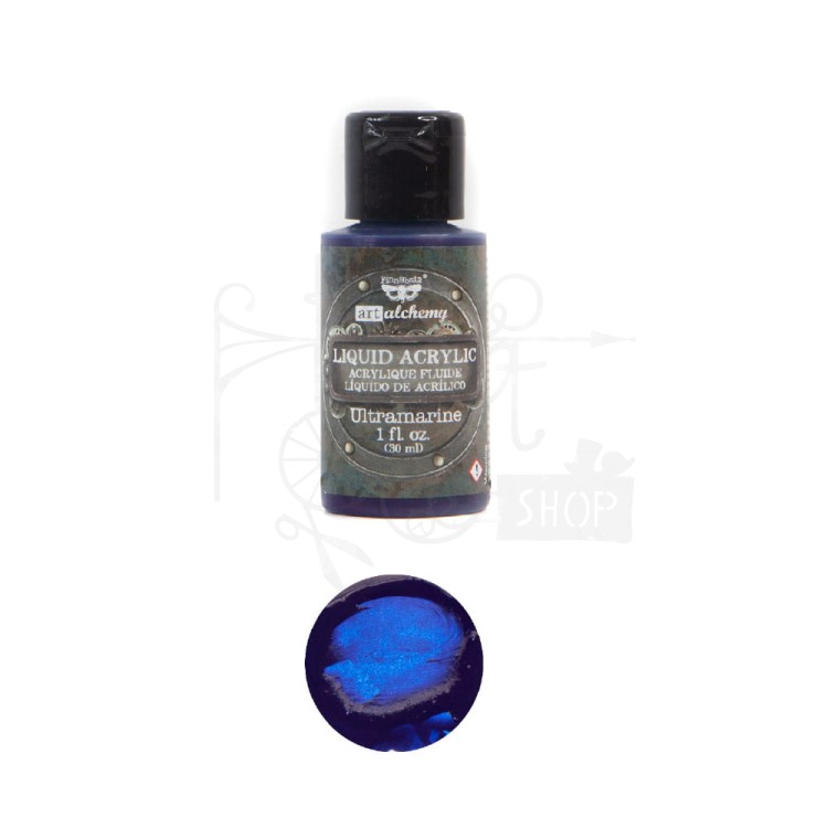 Farba Liquid Acrylic Ultramarine 30ml Finnabair 967291 Prima 1