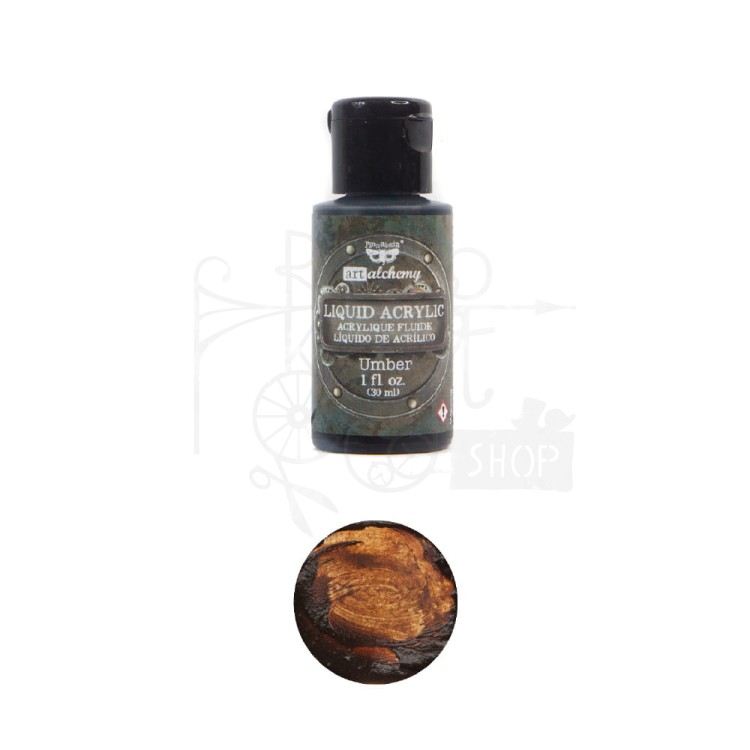 Farba Liquid Acrylic Umber 30ml Finnabair 967338 Prima 1